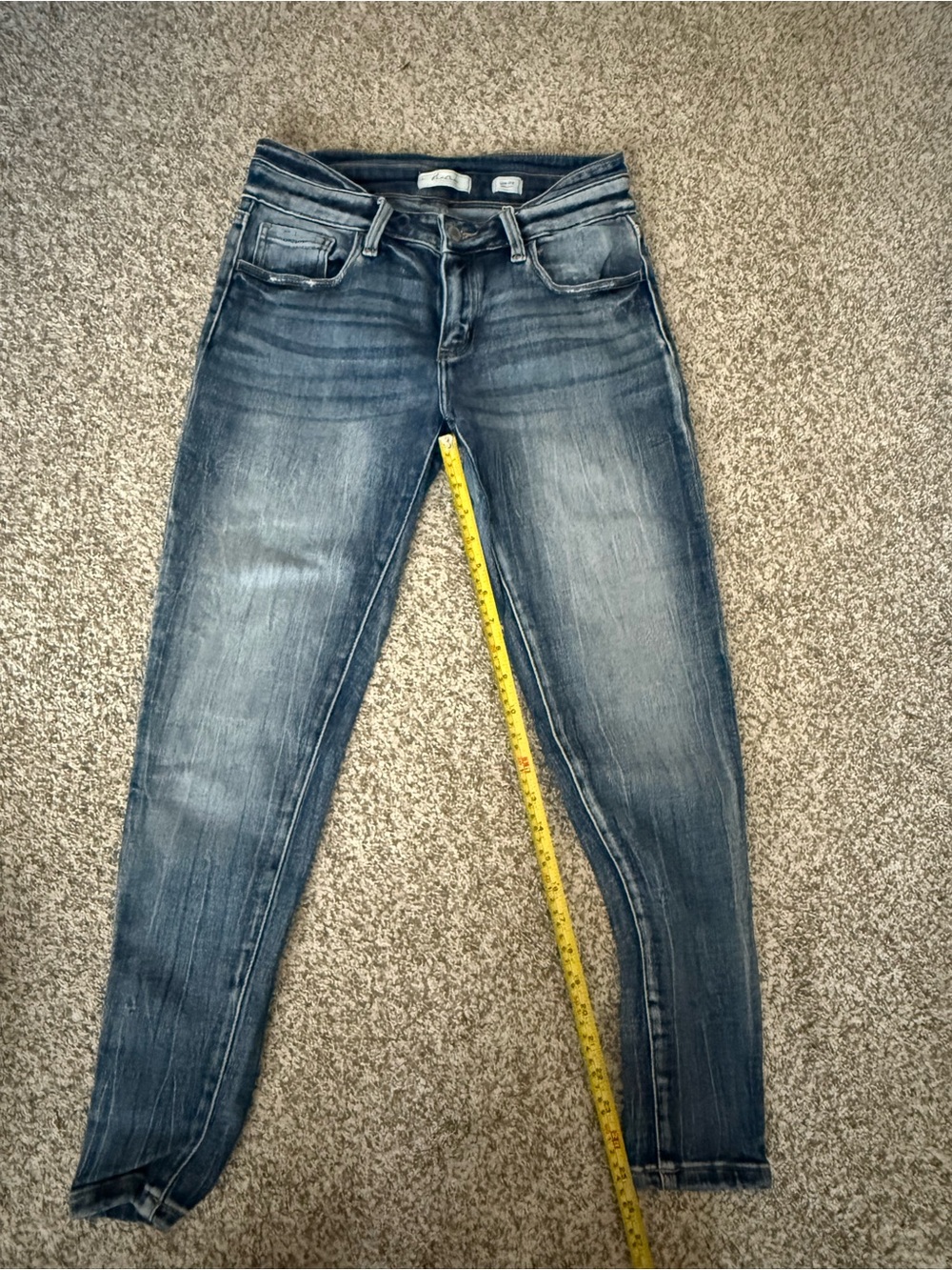 KanCan Distressed Medium Blue Skinny Jeans Lowrise
